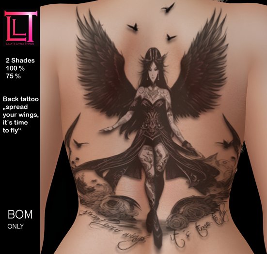 Back tattoo spread your wings *LLT*