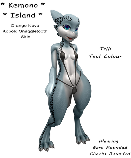 Kemono Island - Kobold Snaggletooth Trill Teal v3
