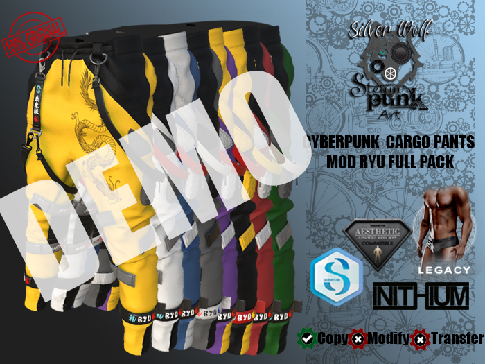 SW - Cyberpunk Cargo Pants Ryu for Male Full Pack DEMO (Box)