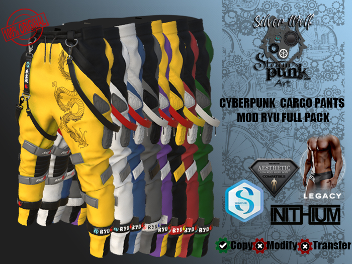 SW - Cyberpunk Cargo Pants Ryu for Male Full Pack (Box)