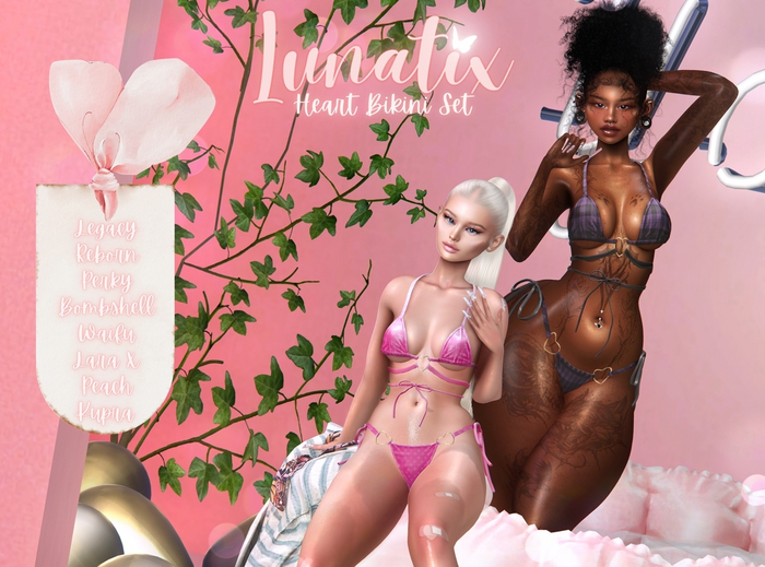 [LUNATIX] - Heart Bikini [MEGAPACK]