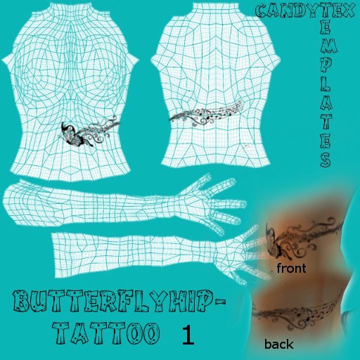 ****CandyTex**** Butterfly-tattoo-template1