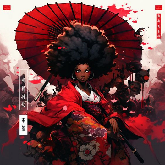 Red Guard Portrait Painting Canvas