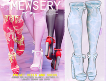 #Mewsery Pulset Heels{Cow.Blue}