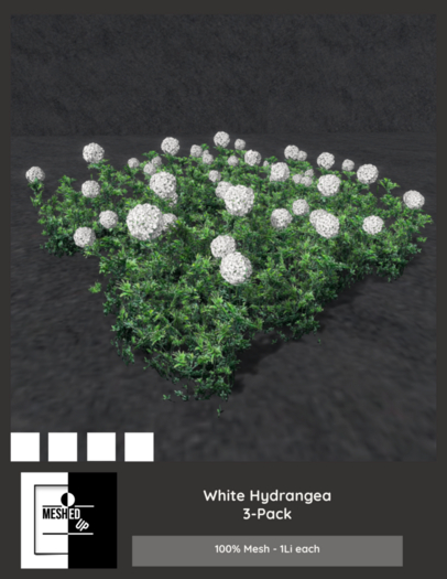 MeshedUp: White Hydrangea Pack 