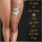 Kris Tattoo - TOSKA LEG TATTOO - BOM