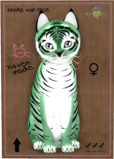 KittyCatS Box - Tiger! - Dusky Green