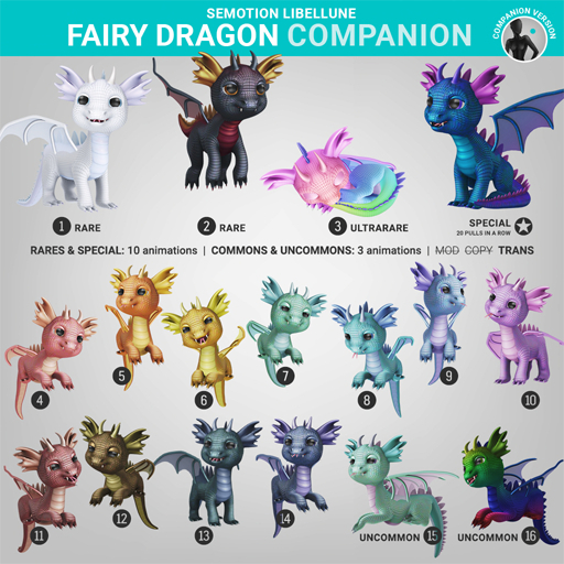 SEmotion Libellune Fairy Dragon XS Companion COMMON 09