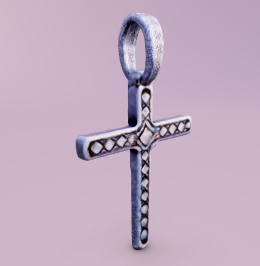 Leather Necklace with Silver Cross