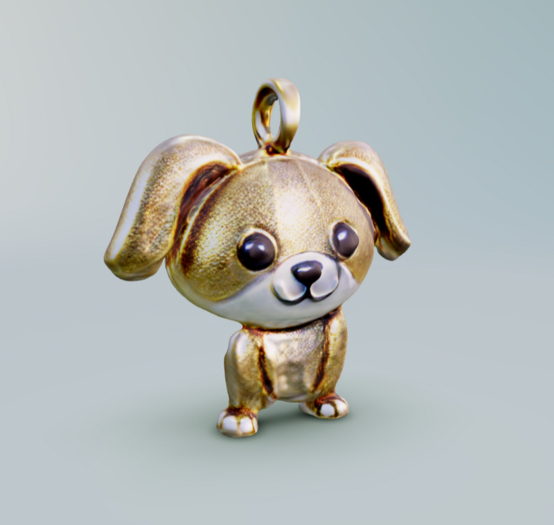 Cute Puppy Necklace Model 3