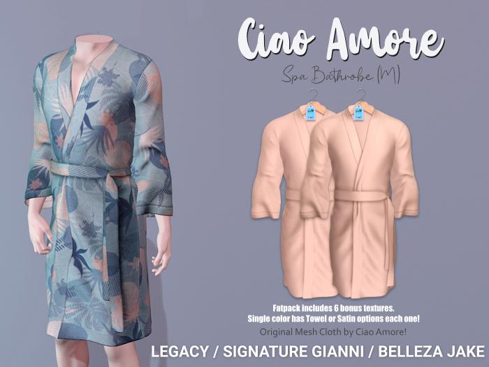 Ciao Amore! - Spa Bathrobe (M) Beige