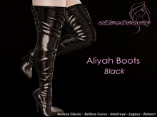 aX: Aliyah Boots Black