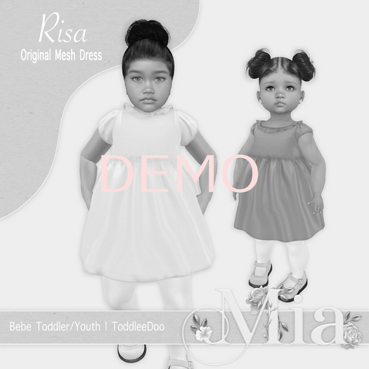 Mia Bebe Toddler/Youth & ToddleeDoo Risa Dress - DEMO [Add]