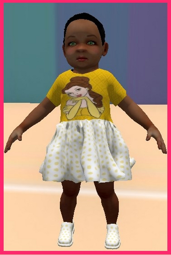 TTV Mega Babydoll 3 Black Hair Green Eyes