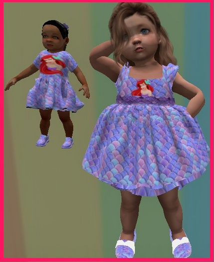 TTV Matching Mermaid Outfit TD Baby Doll 3
