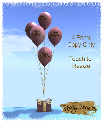 ~R~Pink Themed Happy Birthday Balloons (Copy)