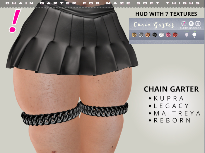 [DressUp!] - Chain Garter For Maze Soft Thighs - (Unpack)