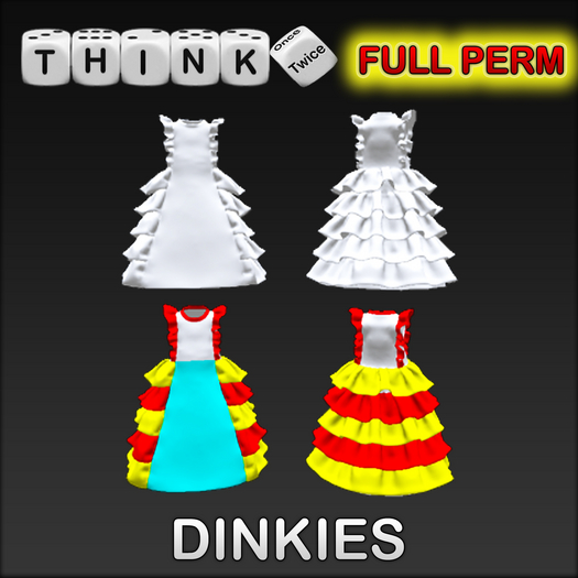 DEMO-TT-D040-GG PAGEANT GOWN DINKIES