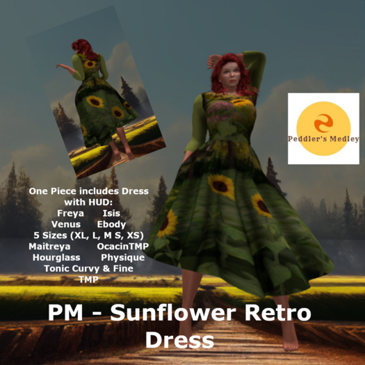 PM - Sunflower Retro Dress