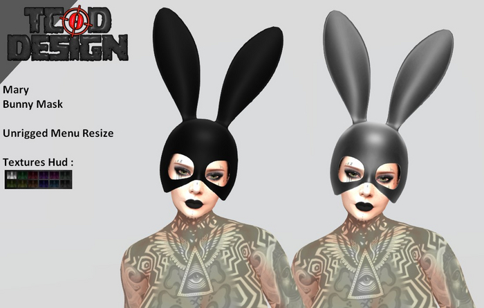 Bunny Mask ~ Mary (Hud textures) ~ Mesh