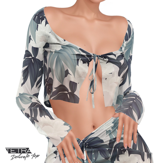 TETRA - Delicate Top (Peony Pattern)