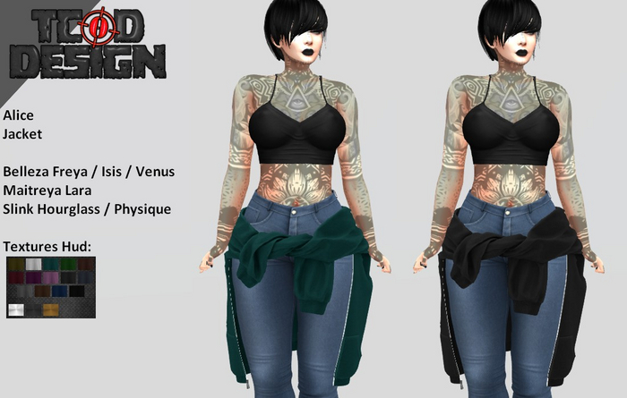 Jacket ~ Alice (Hud textures) DEMO ~ Mesh