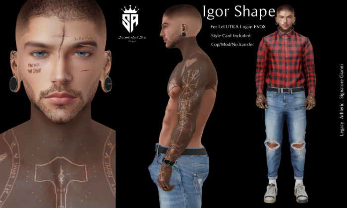 [~Siri Amblack Store~]*Igor Shape For LeLUTKA Logan Head3.1New