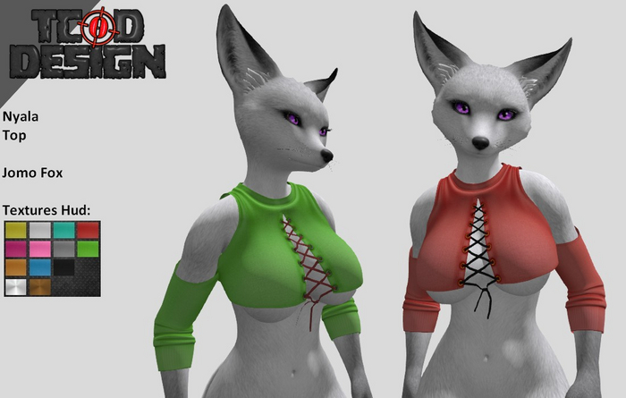 Top ~ Nyala (Hud textures) Jomo DEMO ~ Mesh