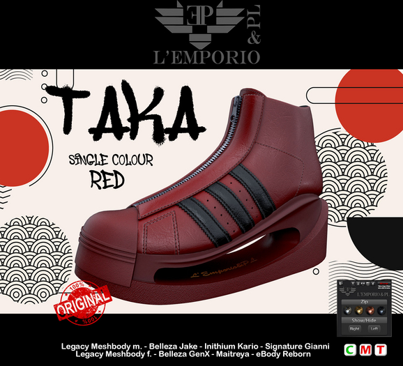 L'Emporio&PL::*Taka*::-Sneakers-RED