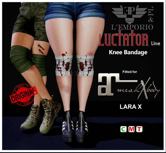 L'Emporio&PL::*Luctator*::-Knee Bandage-[MAITREYA LARA X]