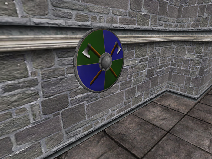[KURD] Workshop - DECOR - SHIELD_ROUND - GREEN_BLUE - 01
