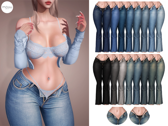 Mossu - Alyssa Jeans - Fatpack