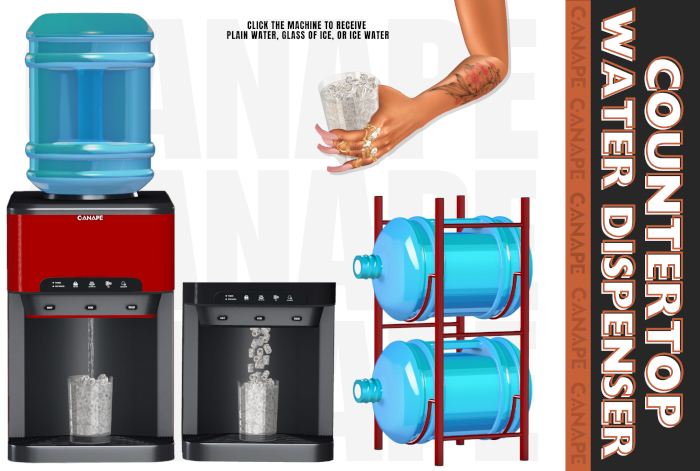 [Canape] Countertop Water Dispenser - RED