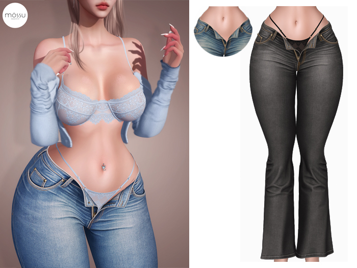 Mossu - Alyssa Jeans - Gray 