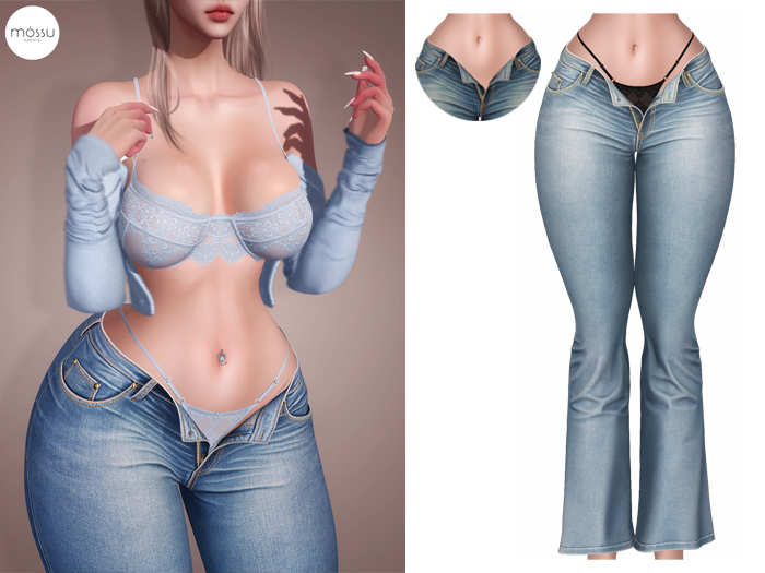 Mossu - Alyssa Jeans - Arctic