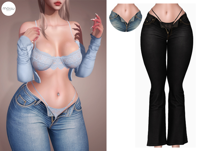 Mossu - Alyssa Jeans - Black 