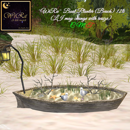 ~WiRa~ Boat Planter (Beach) (BOX)