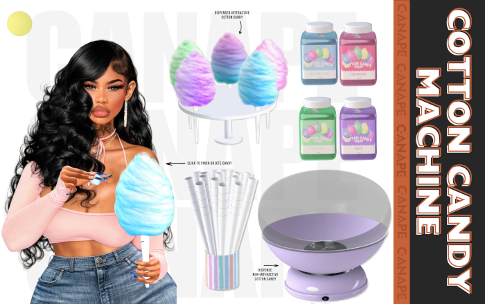 [Canape] Cotton Candy Machine - YELLOW