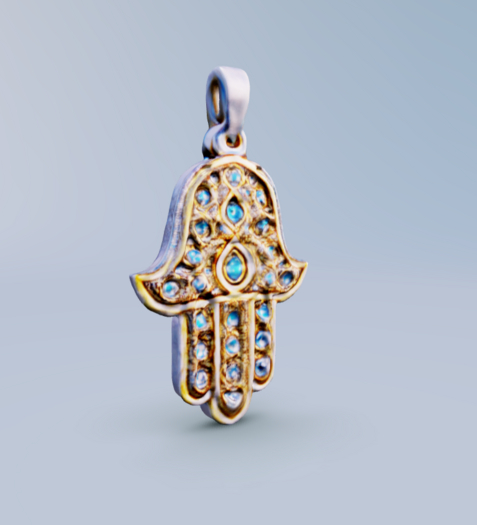 Gold Hamsa Necklace