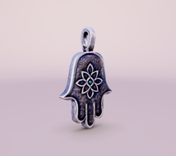 Silver Hamsa Necklace