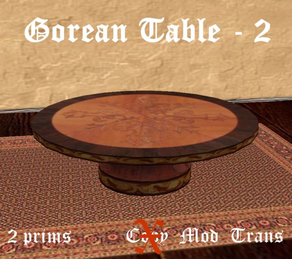 Inlaid Wood Table - Style 2 