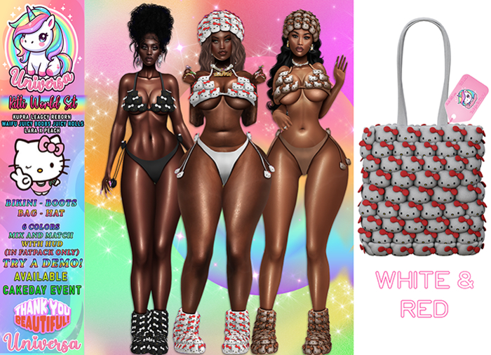 #UNIVERSA - Kitti World [BAG] - White & Red