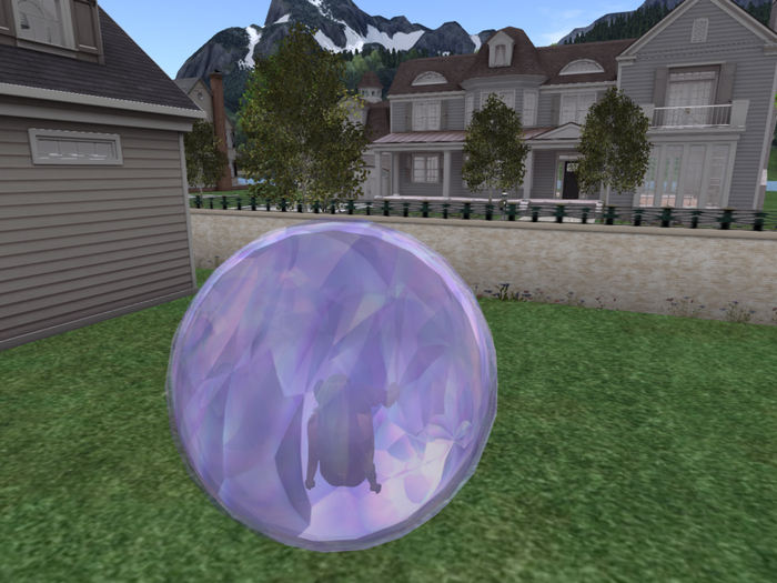 Amethyst floating orb