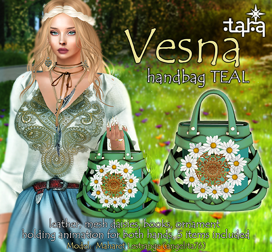 ~TARA~Vesna handbag teal
