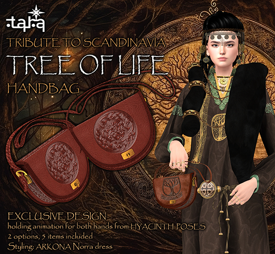 ~TARA~Tree of Life reddish handbag