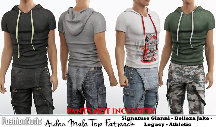 Top Aiden Fatpack - Signature Gianni, Belleza Jake, Legacy, Athletic - FashionNatic 