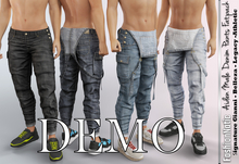 Demo Overall Pants Aiden Fatpack Denim - Jeans - Signature Gianni, Belleza Jake, Legacy, Athletic - FashionNatic 