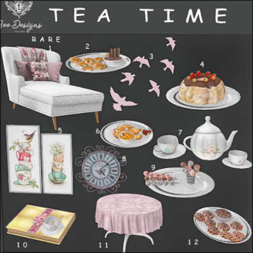 01 Bee Designs Tea time RARE
