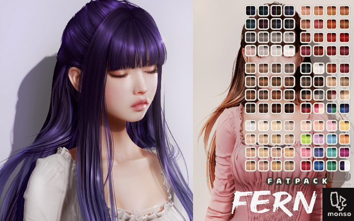 [monso] Fern Hair /Fatpack