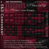 [FLR138] 8 Black and Scarlet Red Latex Textures Crimson Red Vinyl Cushion Textures Blood Red PVC by E&D ENGINEERING